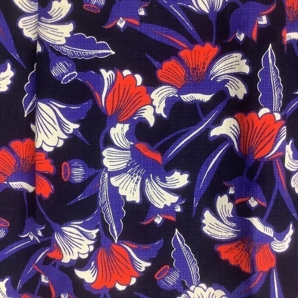 J.Crew Basketweave Floral Skirt Style A0111 Size 4 - Picture 6 of 11